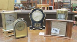 4 small clocks and a perpetual calendar