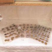 9 sheets of foreign coins