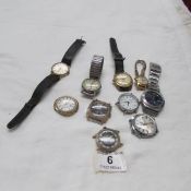 A mixed lot of watches including Accurist, Avia etc