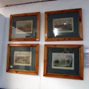 4 framed and glazed hunting engravings by Henry Alken
