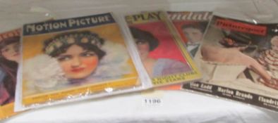 A 1918 Photoplay magazine, a 1925 Motion Picture magazine, a 1926 Picture-Play ,magazine and 2