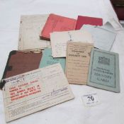 A mixed lot of WW2 army papers