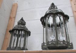 A large lantern and a smaller example