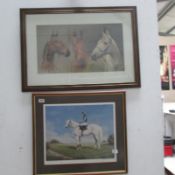 2 framed and glazed prints 'We Three Kings' by S L Crawford and a limited edition 141/750 Official