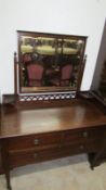 An Edwardian mahogany dressing table