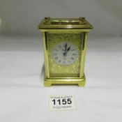 An 8 day French carriage clock by Bayard