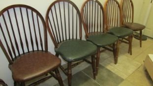 5 stick back kitchen chairs