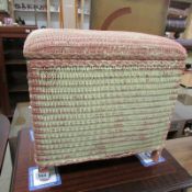 A Loom style linen stool