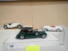 3 Franklin Mint model cars