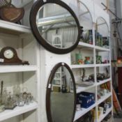 2 oval mirrors