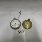 2 old pocket watches (one working)