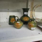 2 Wade Mourne vases and 2 others