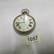 A large 19th century pocket watch, a/f