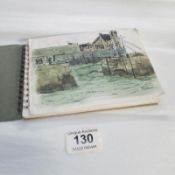 A book of watercolours and drawings