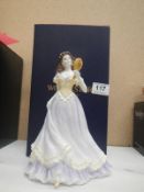 A boxed Royal Worcester figurine, Reflections Daydreams, 1996