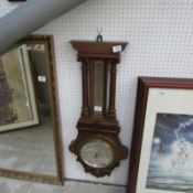 An oak barometer, a/f