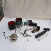 A quantity of measuring tools, thermometers etc