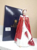 A Royal Worcester figurine commemorating Queen Elizabethh II 80th birthday, 2006