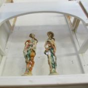 2 Oriental style resin figures