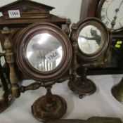 A pair of 19th century freestanding vanity mirrors