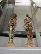 A pair of Oriental style figures