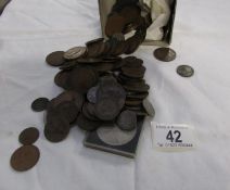 A mixed lot of old coins