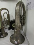 A silver plated Besson and Co., Horn