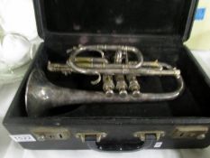 A cased cornet by Mayers and Harrison, Manchester
