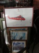 A quantity of Aeronautical prints