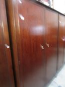 A mahogany Stag wardrobe