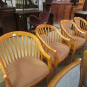 2 pairs of elbow chairs