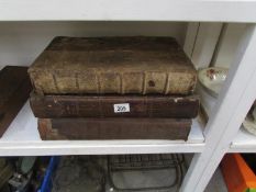 3 large old Bibles