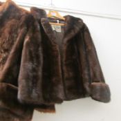 A short length fur coat a/f