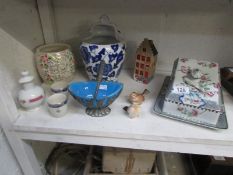 A mixed lot of china and glass including Wade and Corona ware