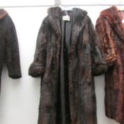 A long fur coat