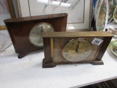 2 vintage mantel clocks