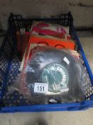 A quantity of 45rpm records including Cliff Richard and the Shadows, The Supremes, The Monkees and