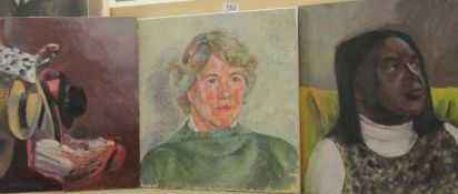 3 oil on canvas paintings from the school of Franklin White