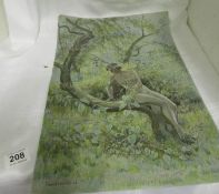 An unframed watercolour 'Nude in Tree' bearing the signature 'Franklin White'