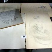 3 Franklin White School sketch books