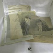 A collection of drawings from the Franklin White studio
