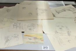 A collection of watercolours and drawings from the school of Franklin White