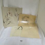 A collection of drawings from the studio of Franklin White, two signed
