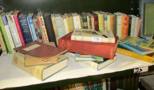 A mixed lot of books including literature and poetry (one shelf)