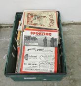 A box of assorted vintage magazines including Punch, Country Life etc