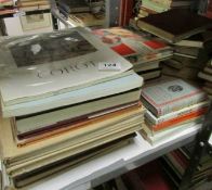 A quantity of art catalogues and journals