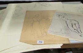 A collection of drawings from the school of Franklin White, some signed Franklin White