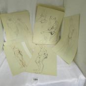 A collection of nude studies unsigned, from the school of Franklin White