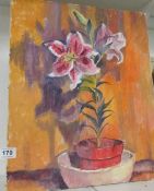 An oil on canvas floral still life bearing the signature G Franklin White, 51 x 41cm