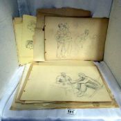 A collection of various drawings unsigned but attributed to Franklin White